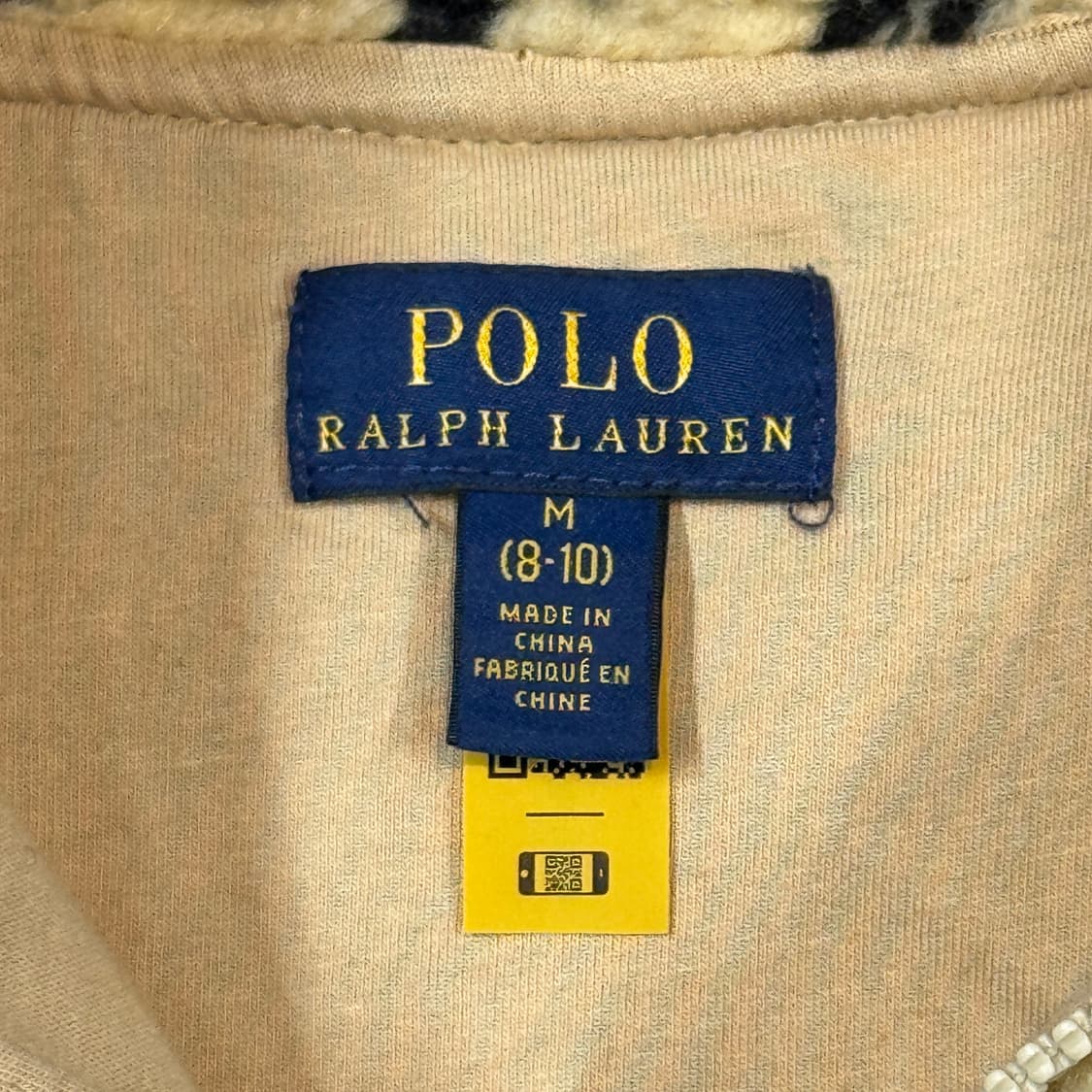 M) 폴로 랄프로렌 아동용 키드 레오파드 털 후리스 집업 상품이미지5