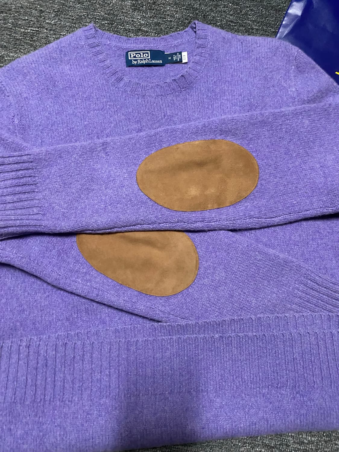 [최신형QR택] 반값이하 급처 폴로 울캐시미어 엘보 패치 니트 상품이미지6