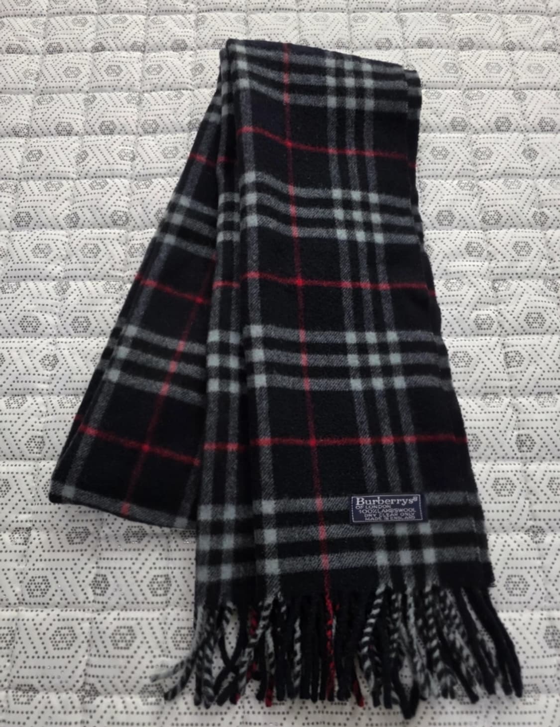 버버리 램스울 머플러 블랙 체크 상품이미지3