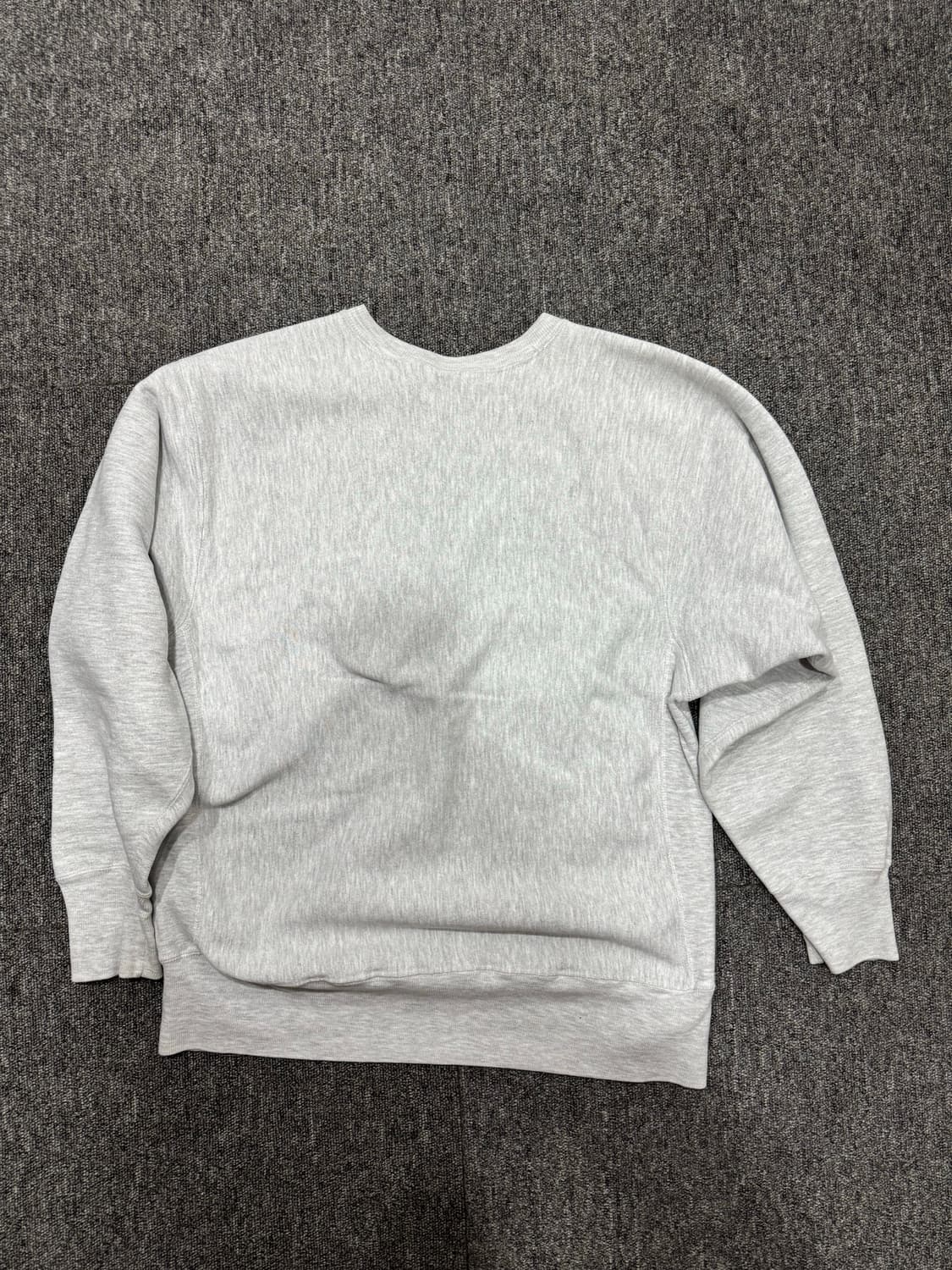 90s 챔피온 리버스위브 멜란지 그레이 스웻 XL 버버진 상품이미지8