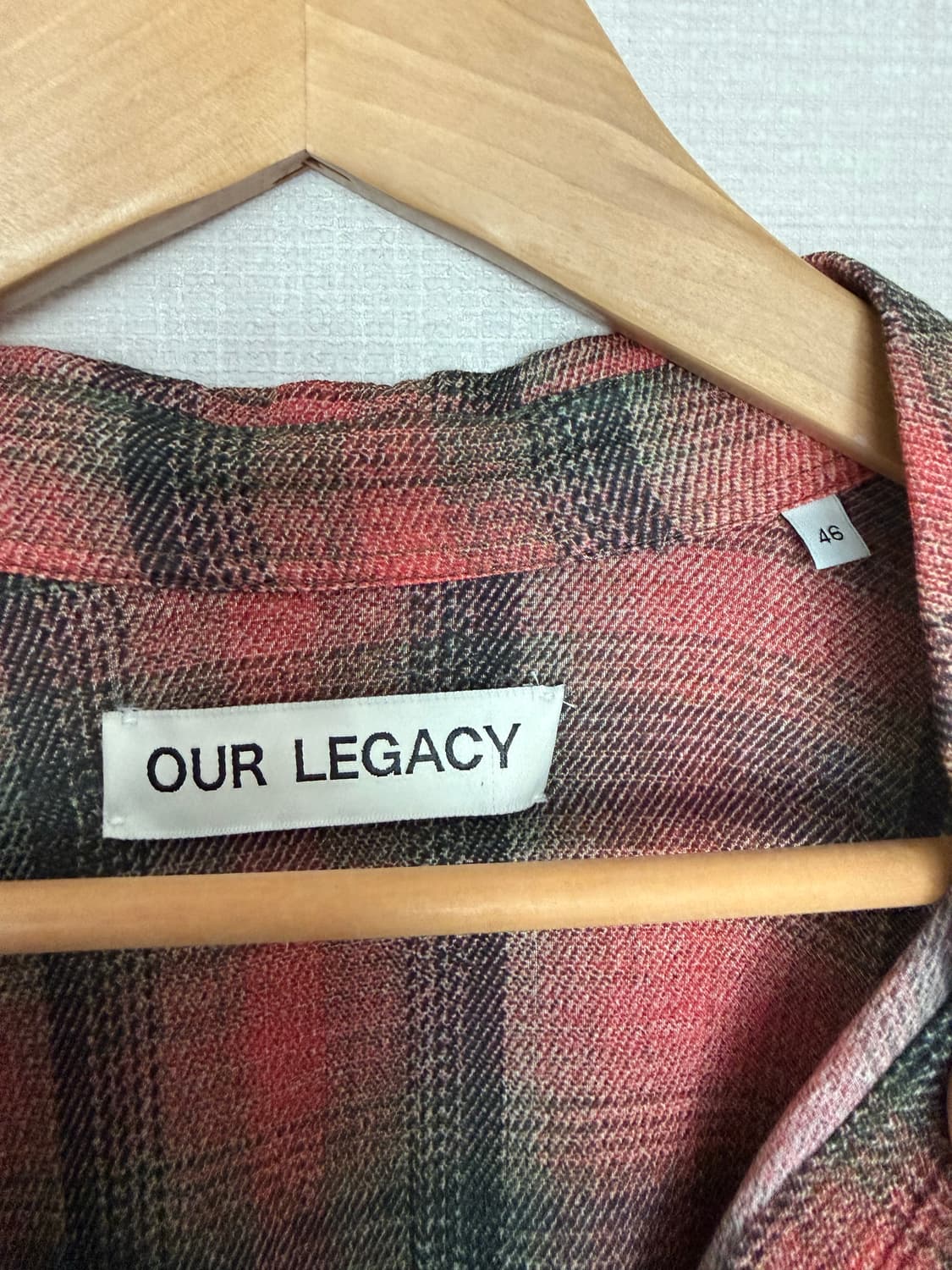 아워레가시 보로우드 빅럼버체크셔츠 46사이즈 상품이미지2