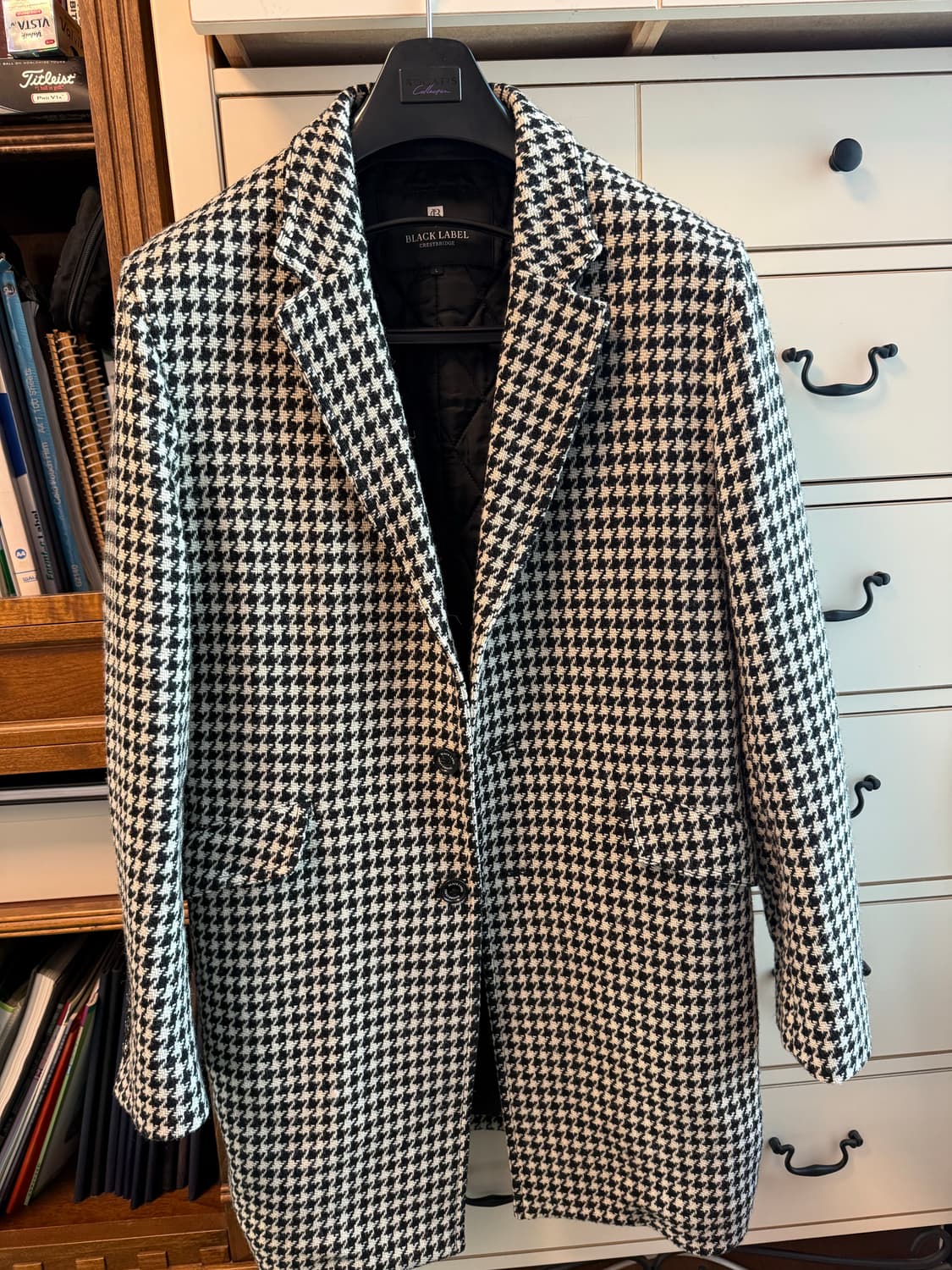 버버리 블랙라벨 하운드투스 코트 L사이즈 상품이미지1