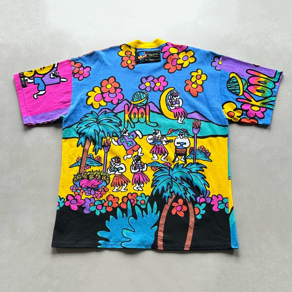 [XL](새상품)90s USA KOOL 컬러풀 아트 티셔츠 상품이미지4