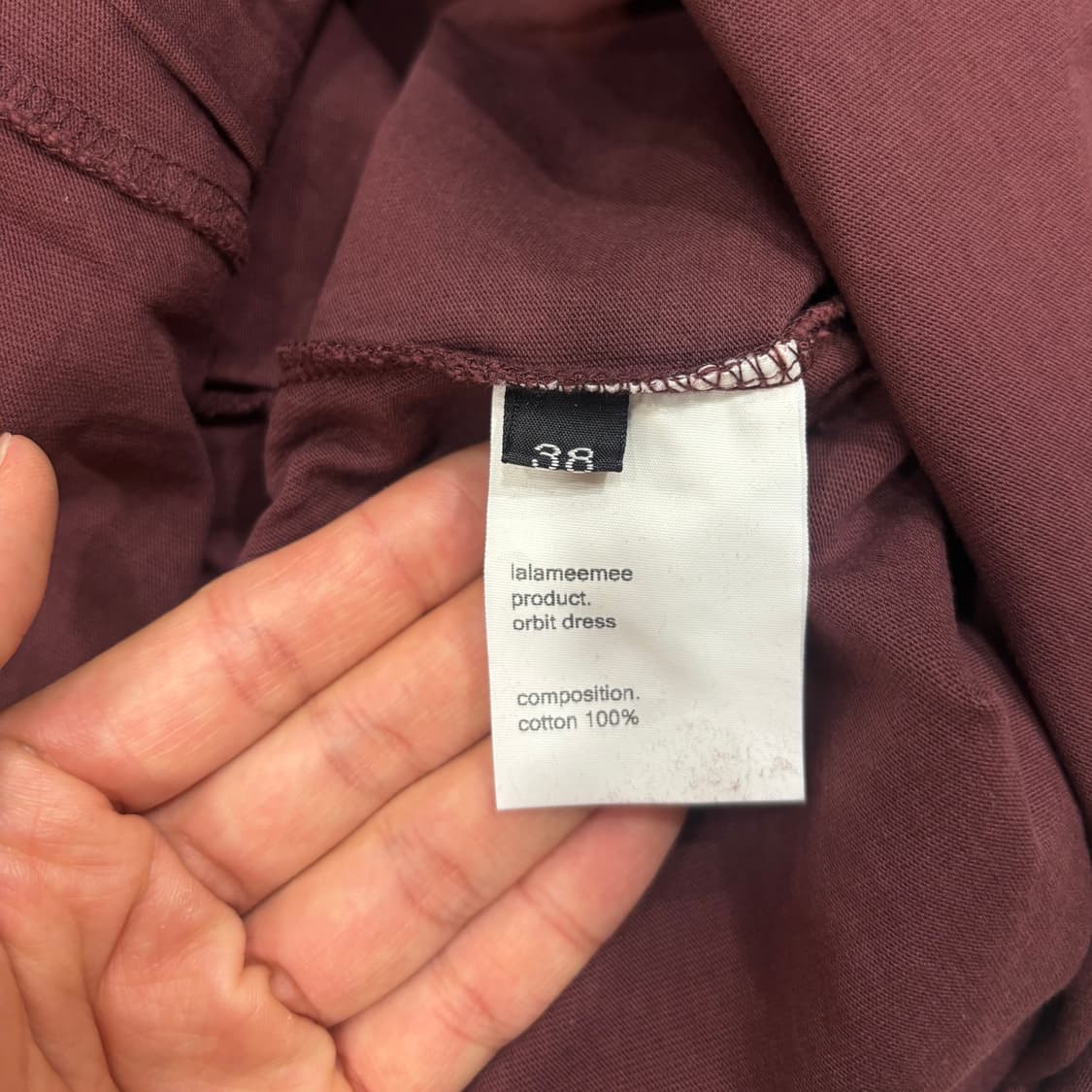 라라미미) Orbit Dress Burgundy 38 상품이미지6