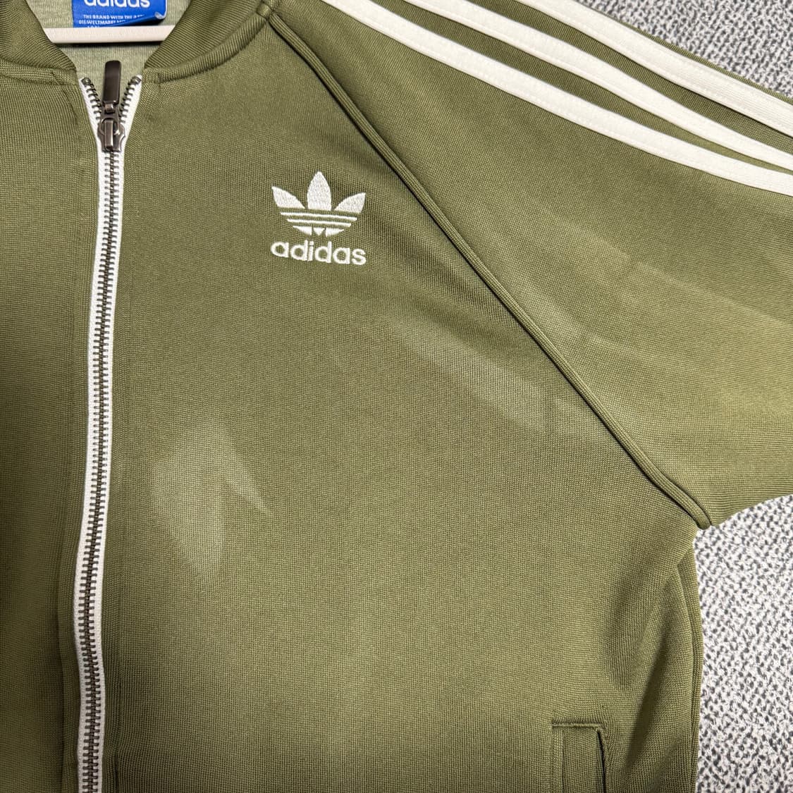 아디다스 SST 슈퍼스타 져지 카키 90 트랙탑 상품이미지6
