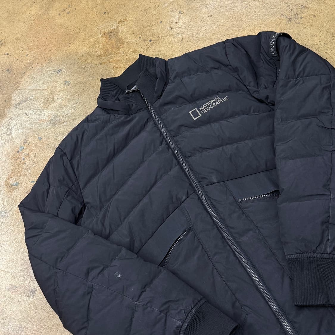 [정품/M] 내셔널지오그래픽 블랙 패딩 점퍼 b18 상품이미지1