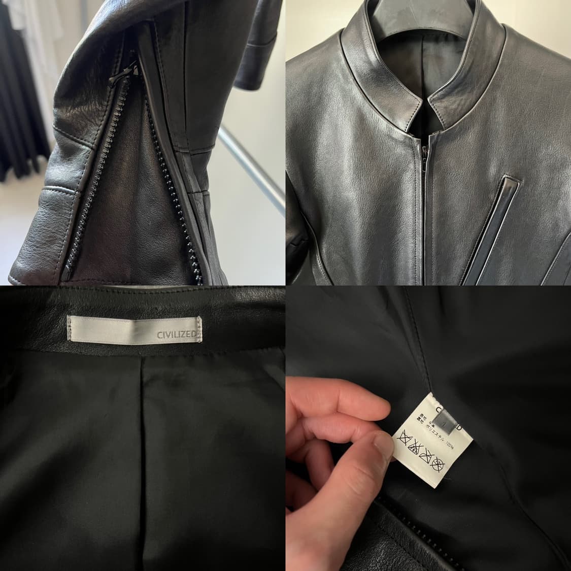 Civilized 3D Type Cow Leather Riders JKT 상품이미지10