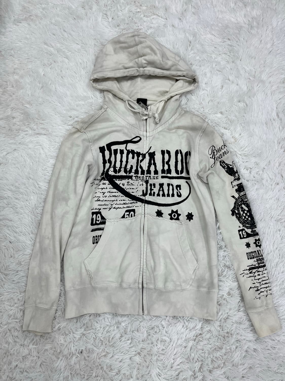 Buckaroo 더티워싱 후드집업 상품이미지6