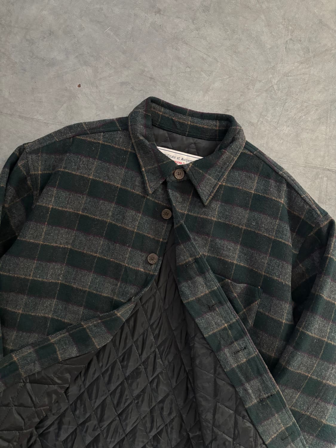 Avirex 아비렉스 그린 체크 플란넬 셔츠 자켓 상품이미지6