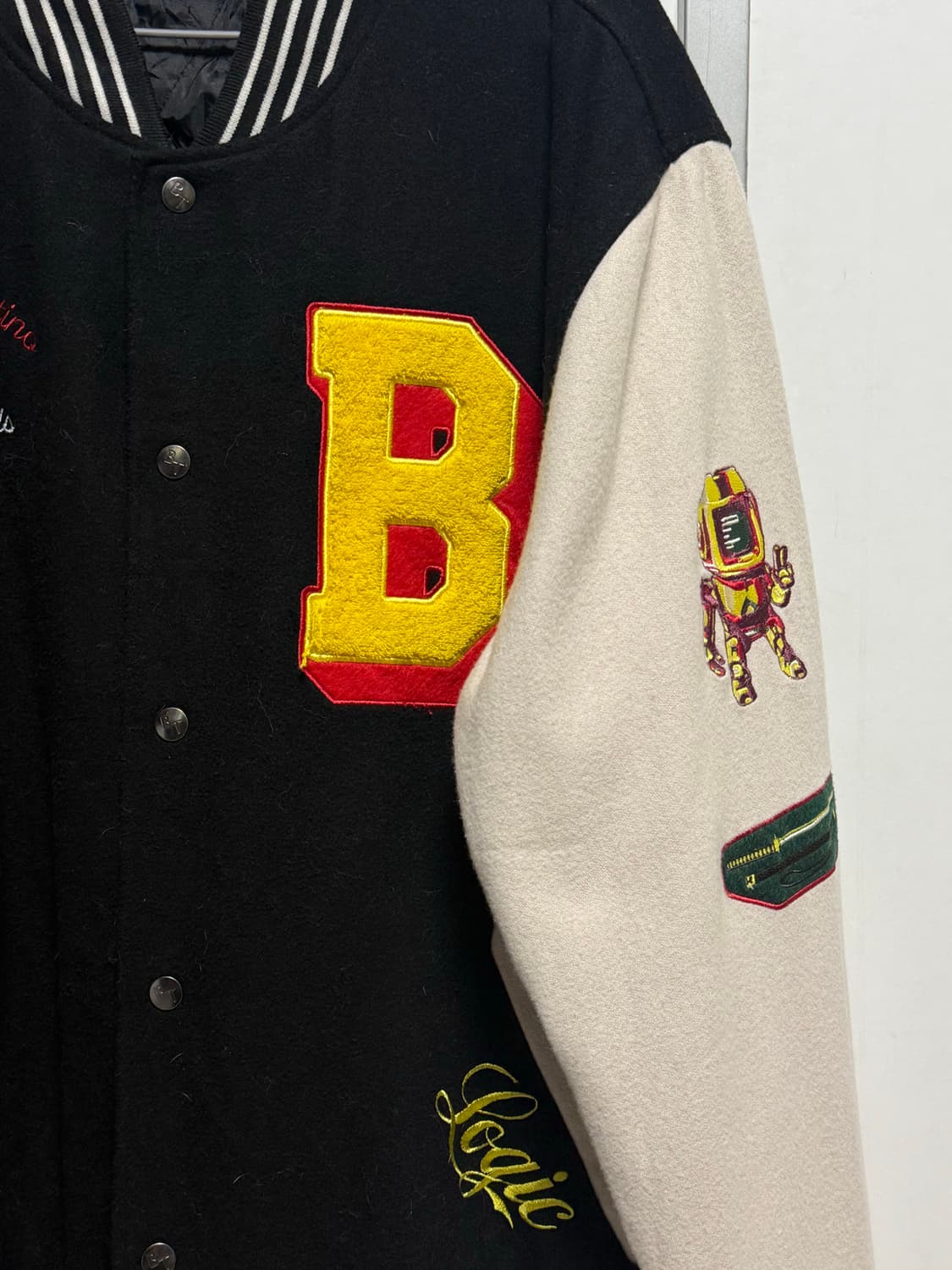Logic 레터맨 야구 바시티 점퍼 상품이미지2