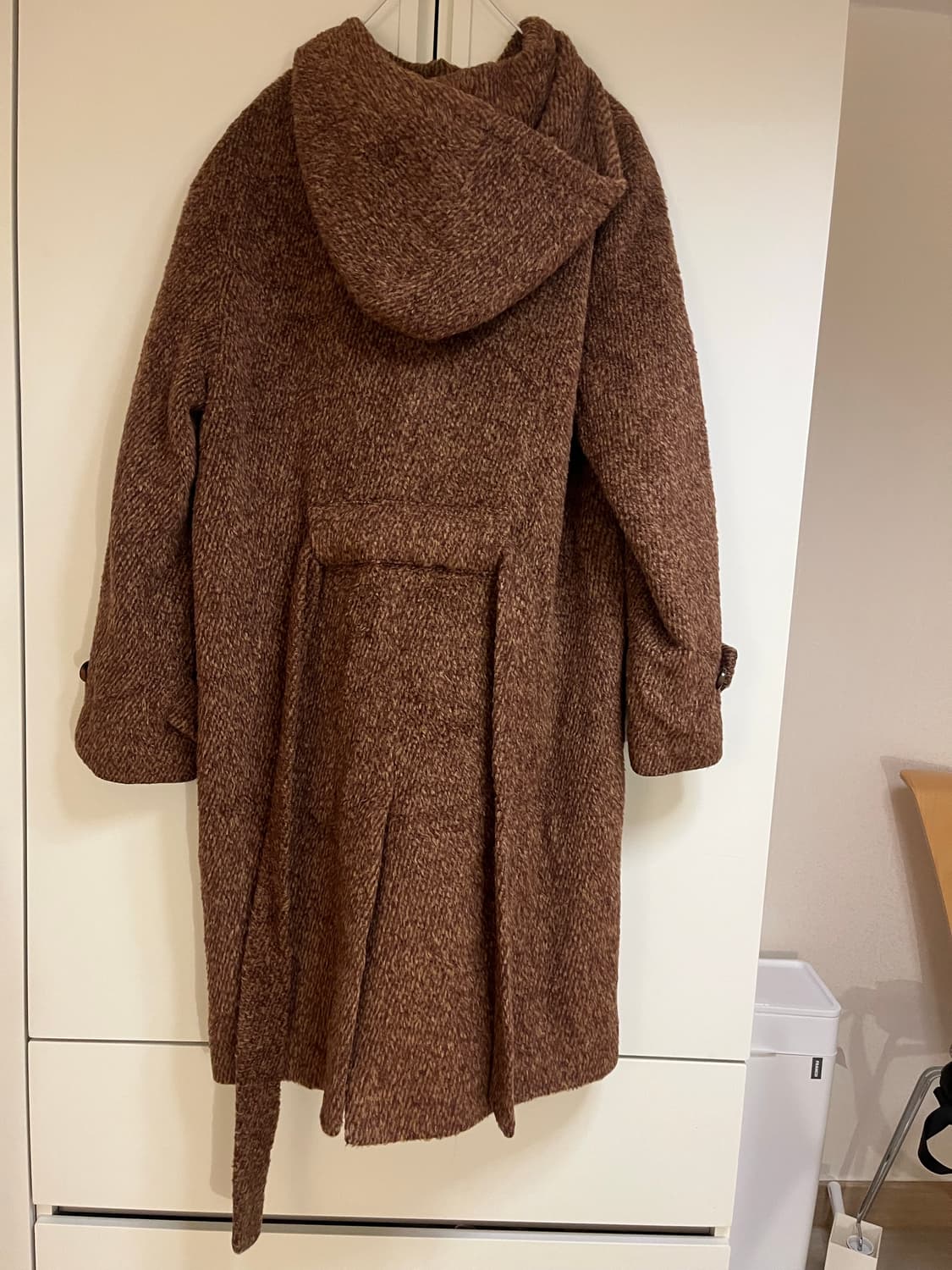 KARRA 브라운 후드 코트 상품이미지2