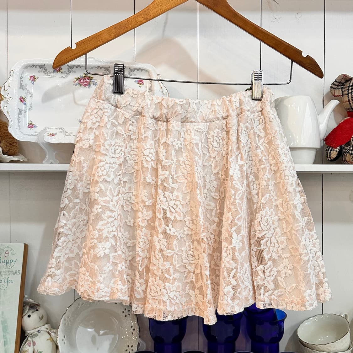 레이스 미니 스커트  플레어 상품이미지2