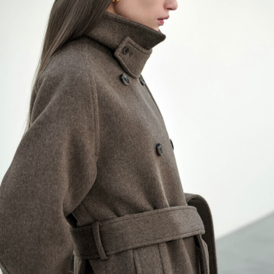 닐바이피(NILBY P) 울 트렌치코트 프리사이즈 상품이미지4