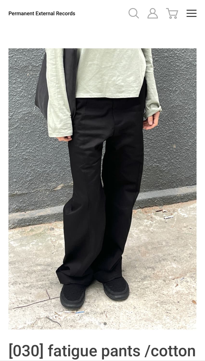 머듈 mudule fatigue pants [black - 2] 상품이미지1