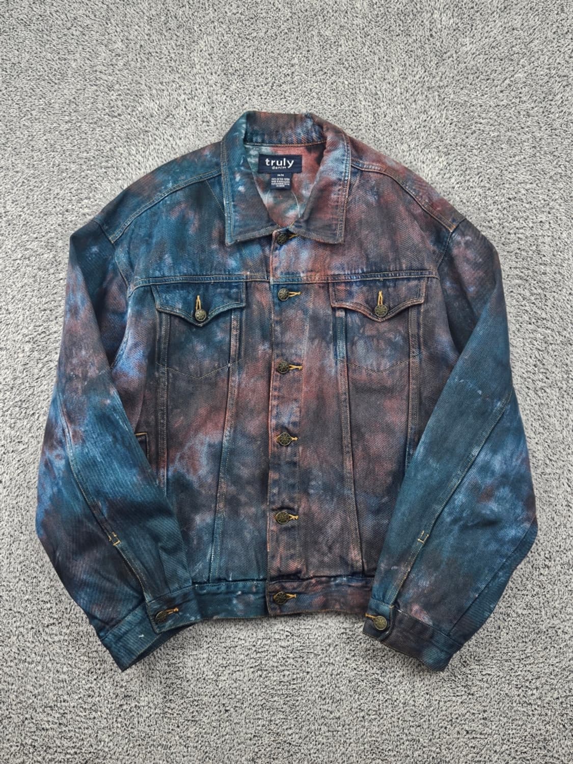 TRULY 데님 트러커 자켓 다잉커스텀 ( M ) / 11880 상품이미지2