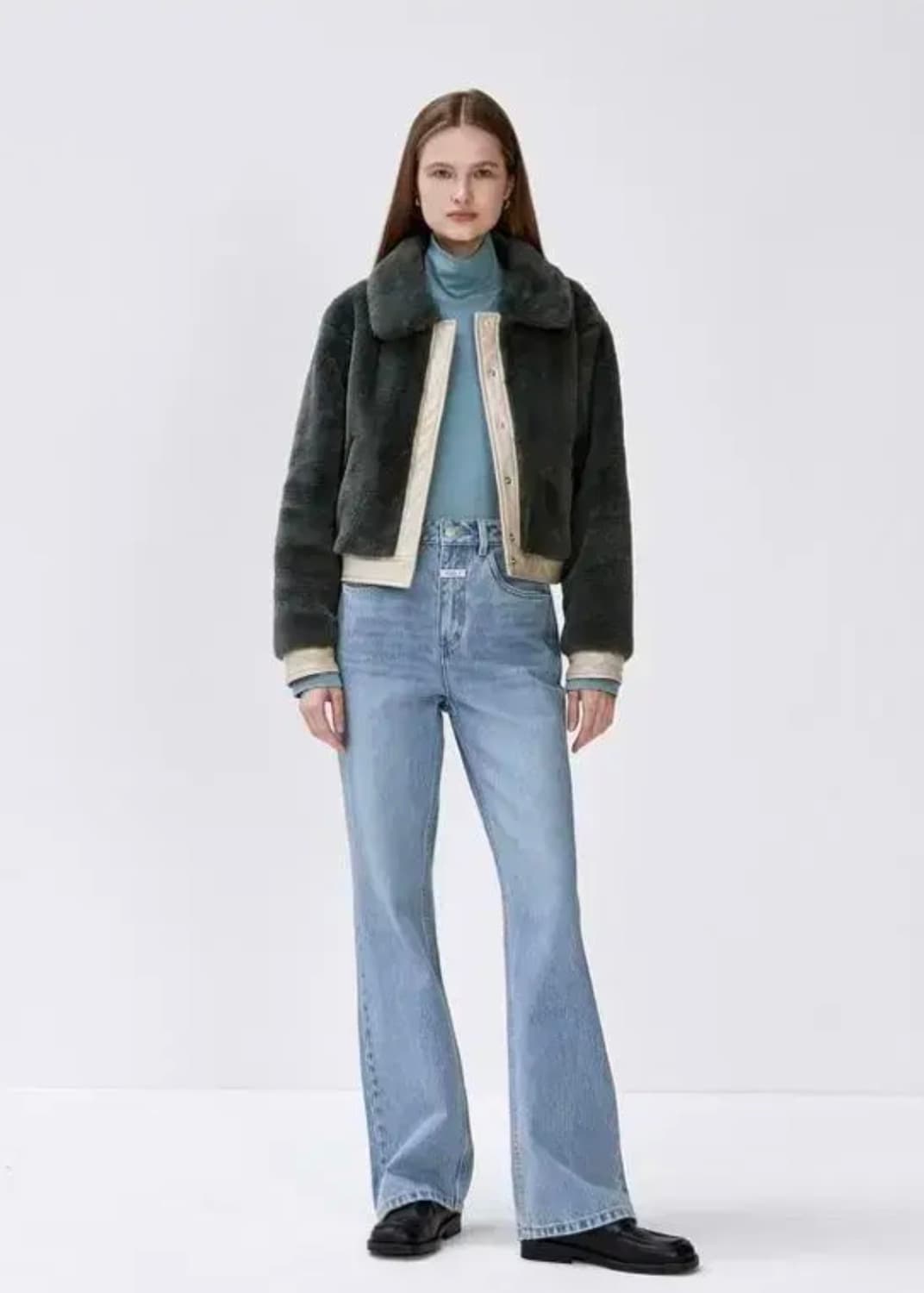 마리떼 프랑소와 저버 퍼 카라 숏 자켓 OS 상품이미지1