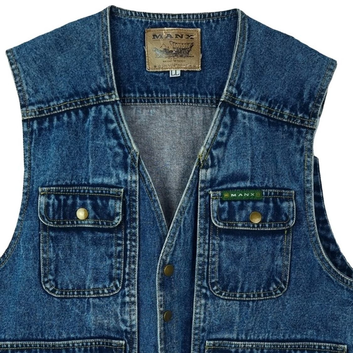 [JPN] 일본빈티지 멀티 포켓 데님 워크 베스트 조끼 M16609 상품이미지4