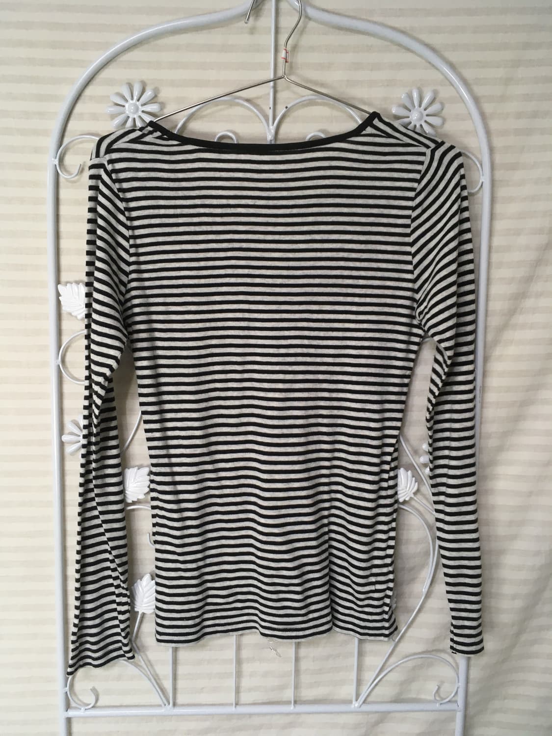 빈티지 블랙 스트라이프 티셔츠 y2k 스트릿 갸루 펑키 일본빈티지681  상품이미지2