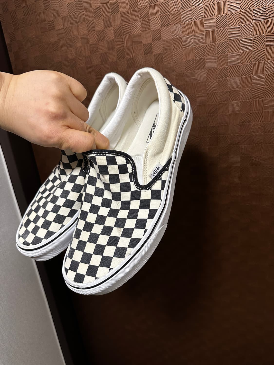 (285) Vans 반스 슬립온 체커보드 블랙/화이트 상품이미지2