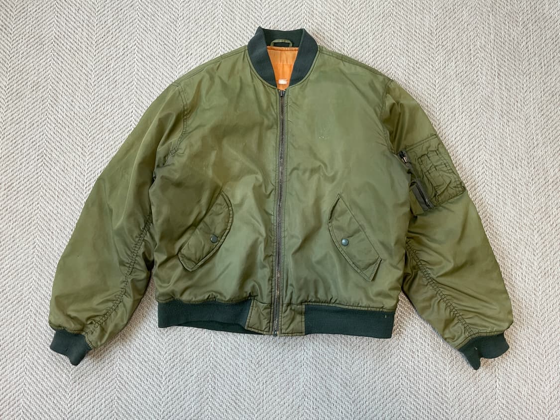 빈티지 썬 페이딩 아미 플라이트 자켓 상품이미지1