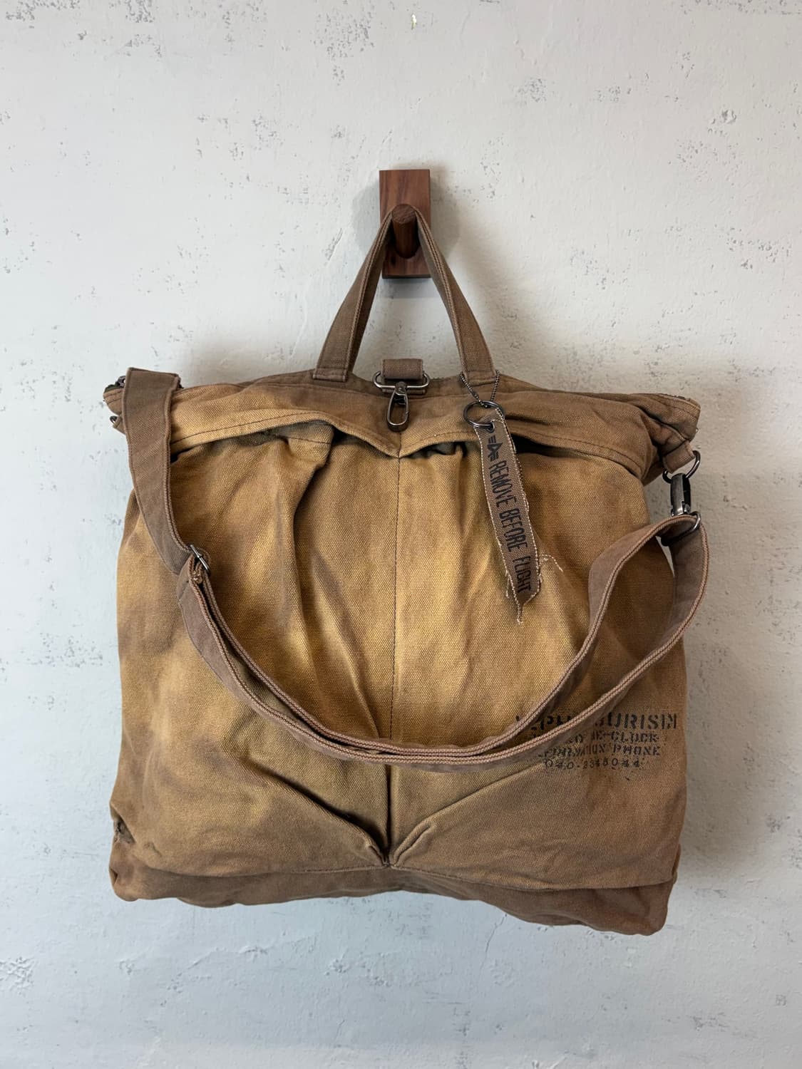 알파인더스트리 빈티지 헬멧백 상품이미지2