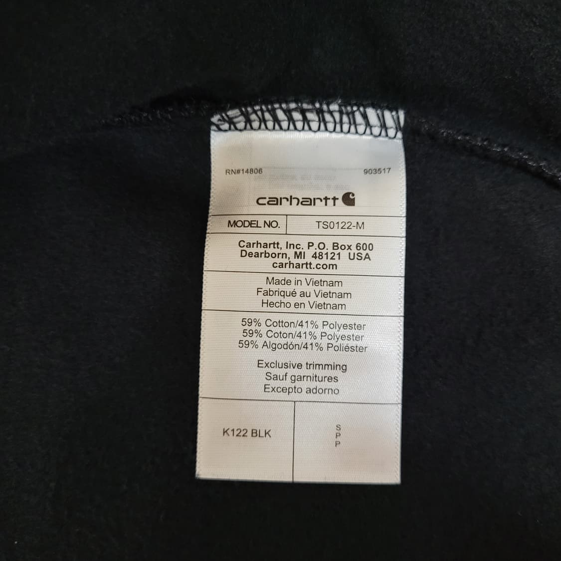 Carhartt K122 루즈핏 미드웨이트 풀집 상품이미지4