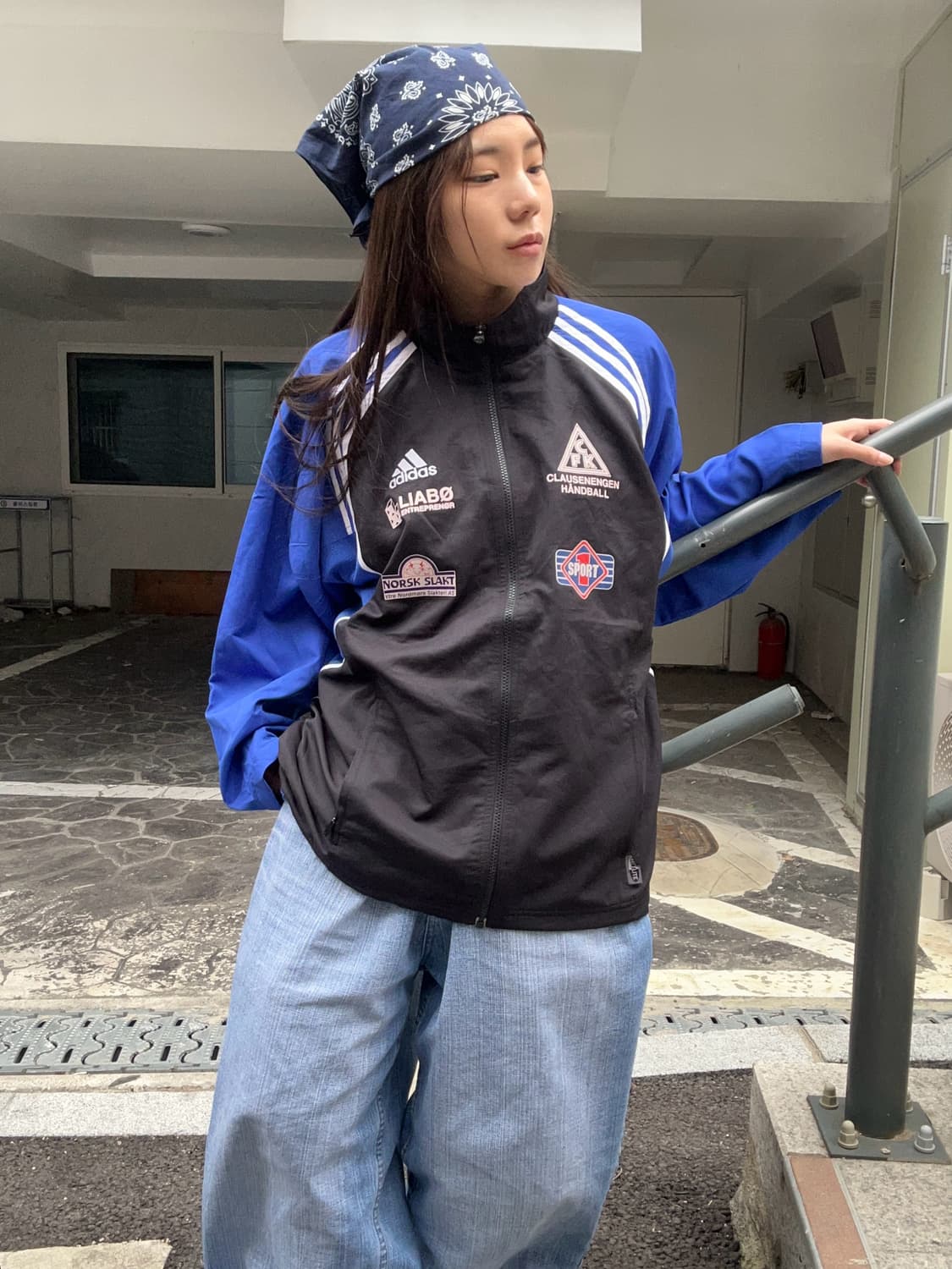 90s ADIDAS 올드스쿨 유니폼 윈드브레이커 상품이미지2