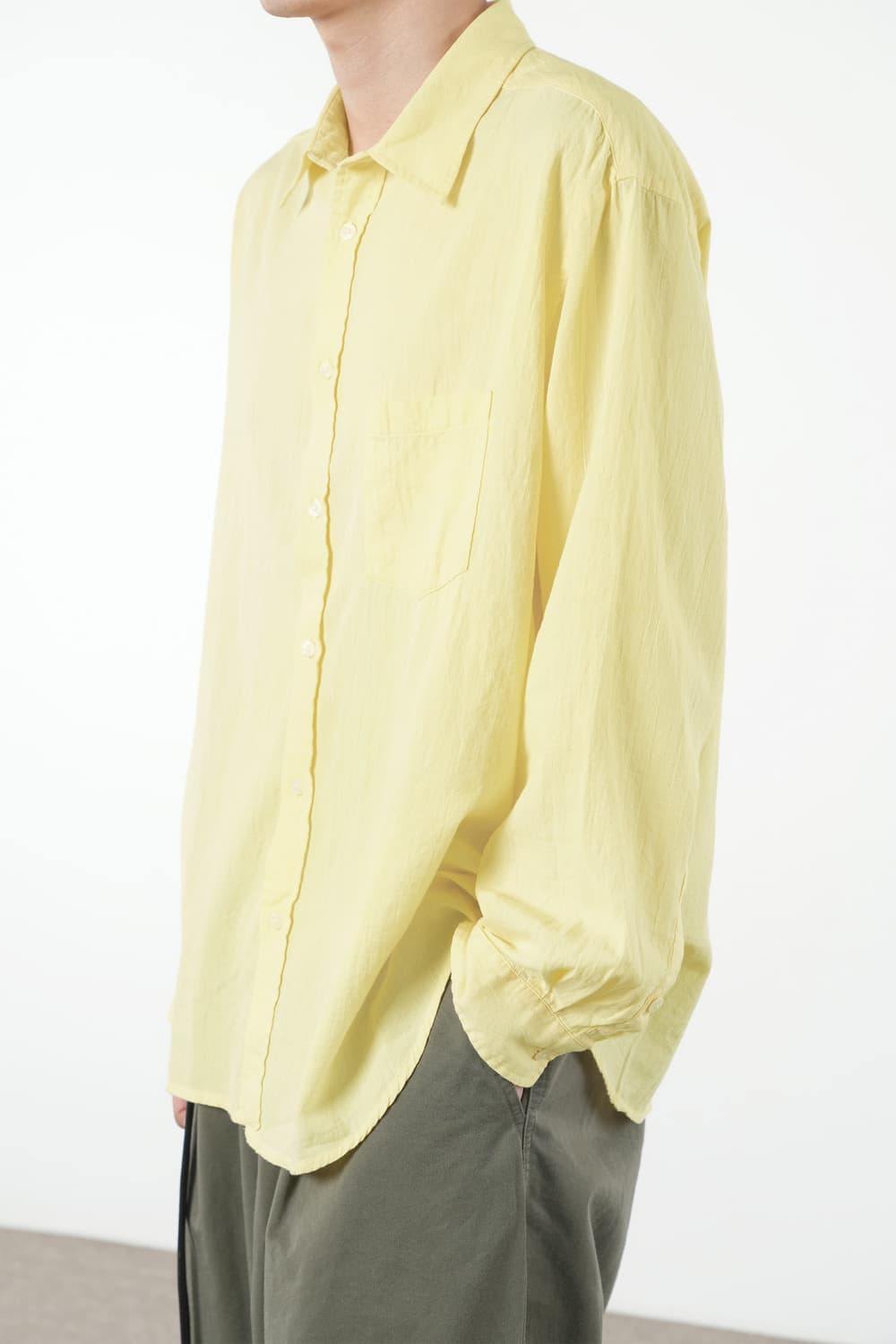 [2] 이얼즈어고 헴프 코튼 포이카 셔츠 치즈 yrs 상품이미지1