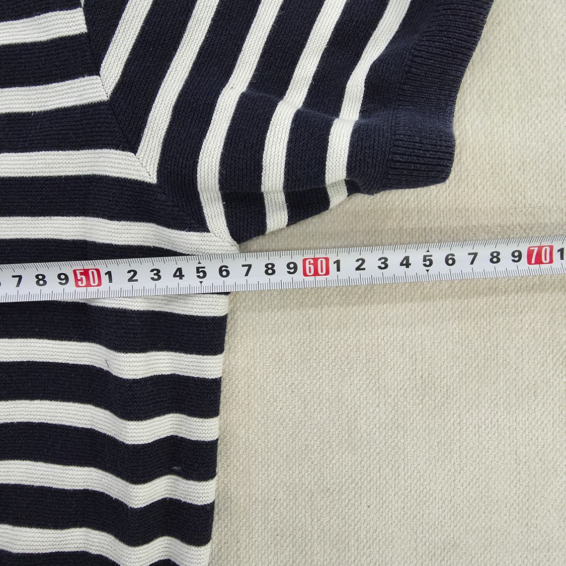 [2XL] 에잇세컨트 스트라이프 니트 카라 반팔티 1231J 상품이미지6