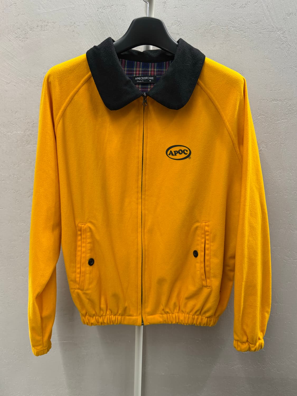 APOC 어피스오브케이크 플리스 집업 자켓 옐로우 상품이미지2