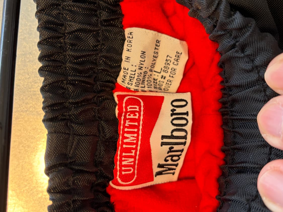 90s Marlboro fleece lined nylon pants 상품이미지7
