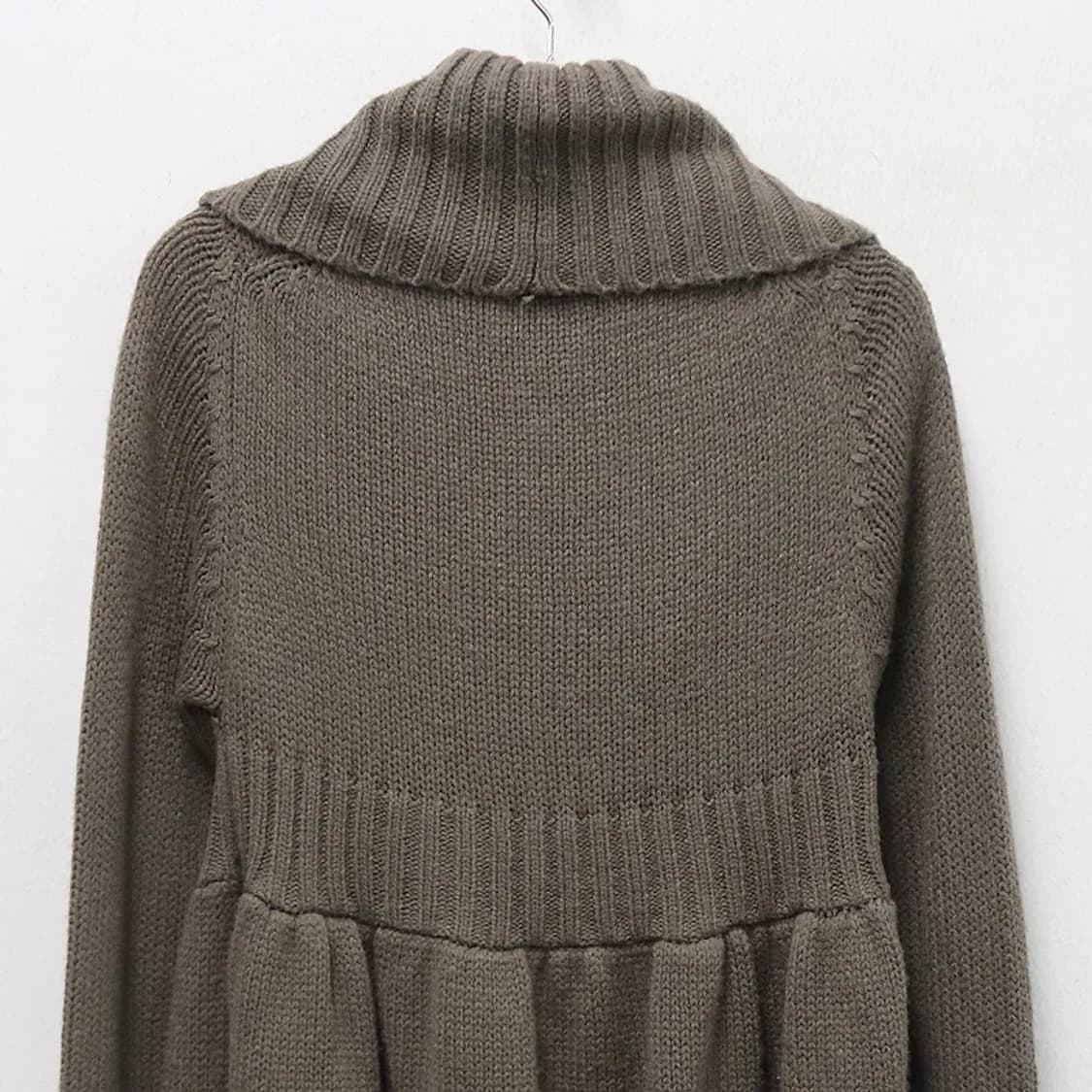 오조크 브라운 니트 롱 가디건 60423 상품이미지6