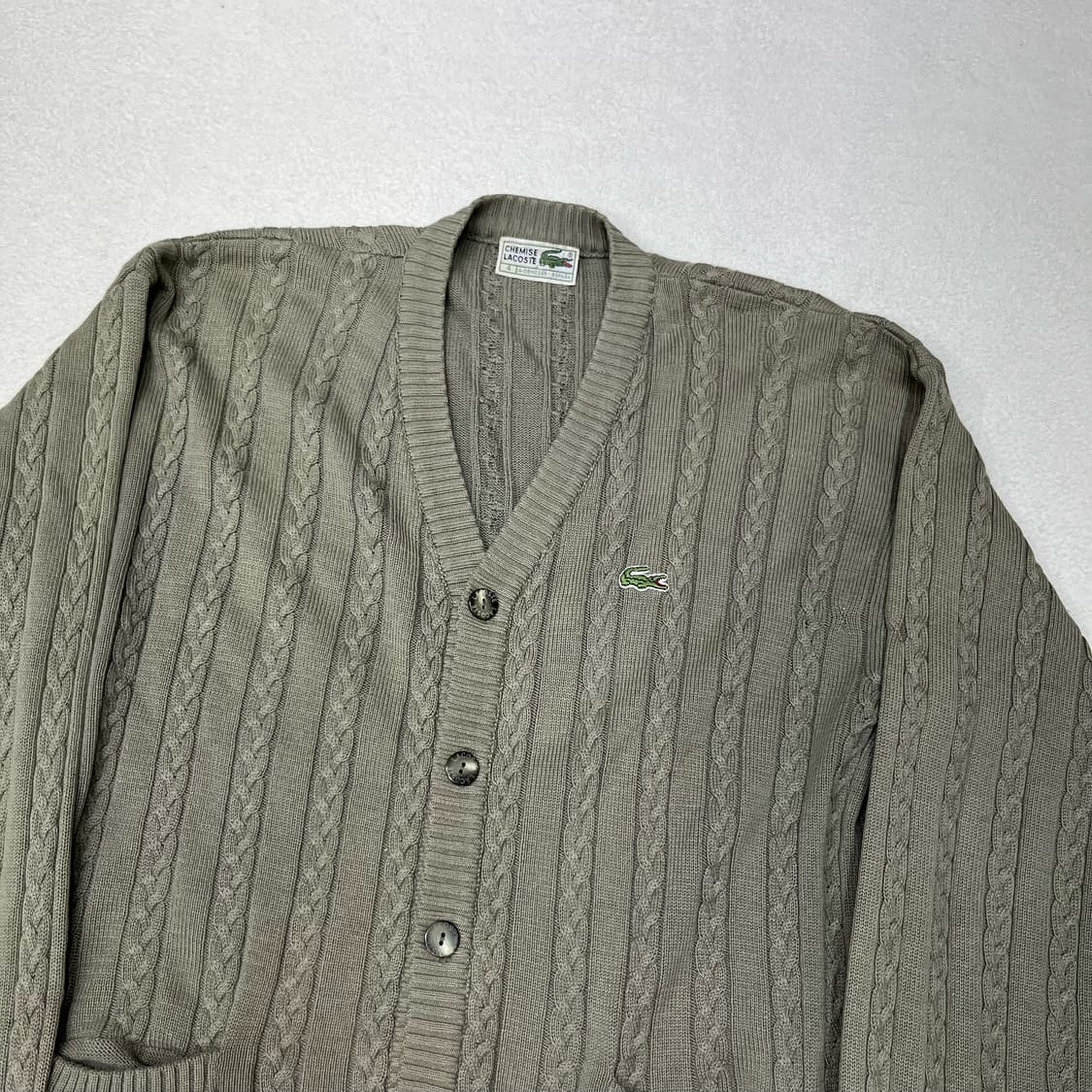 Lacoste khaki cardigan 상품이미지5