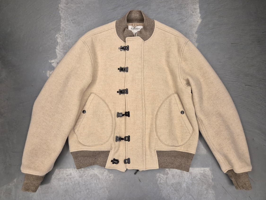 EASTLOGUE 헤링본 울 덱자켓 상품이미지1