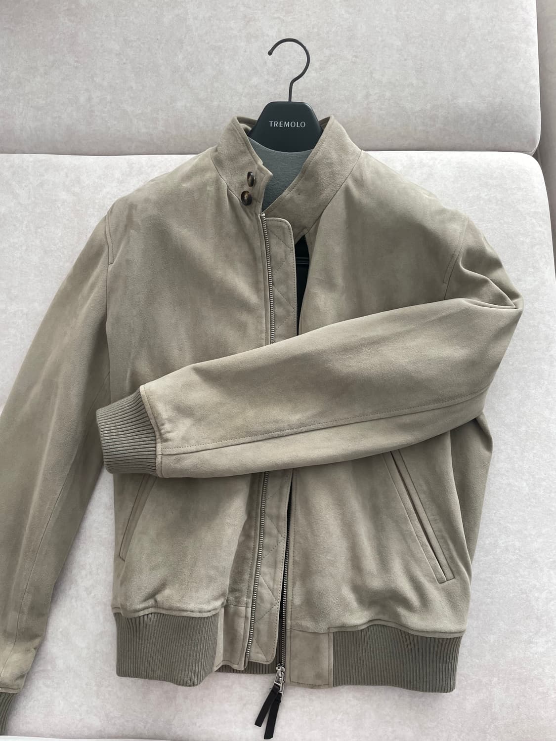 M 95-100 자라 ZARA 염소가죽 스웨이드 투웨이 자켓 상품이미지1