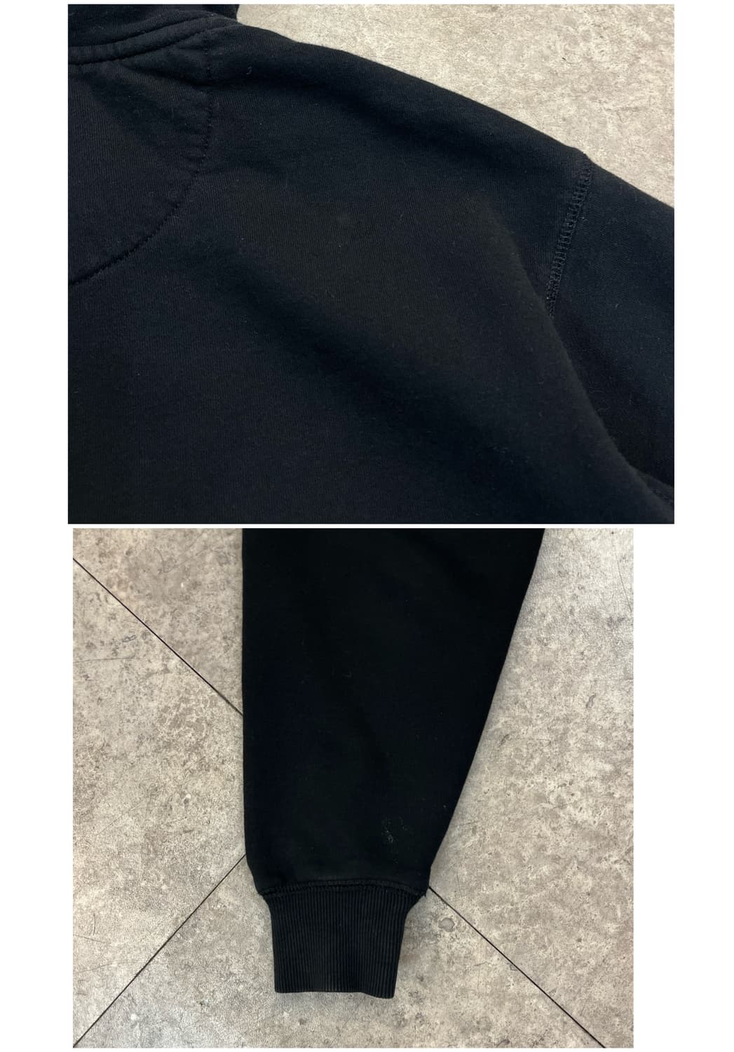 후아유 투웨이 기모 후드집업 블랙 S #csz3448 상품이미지9