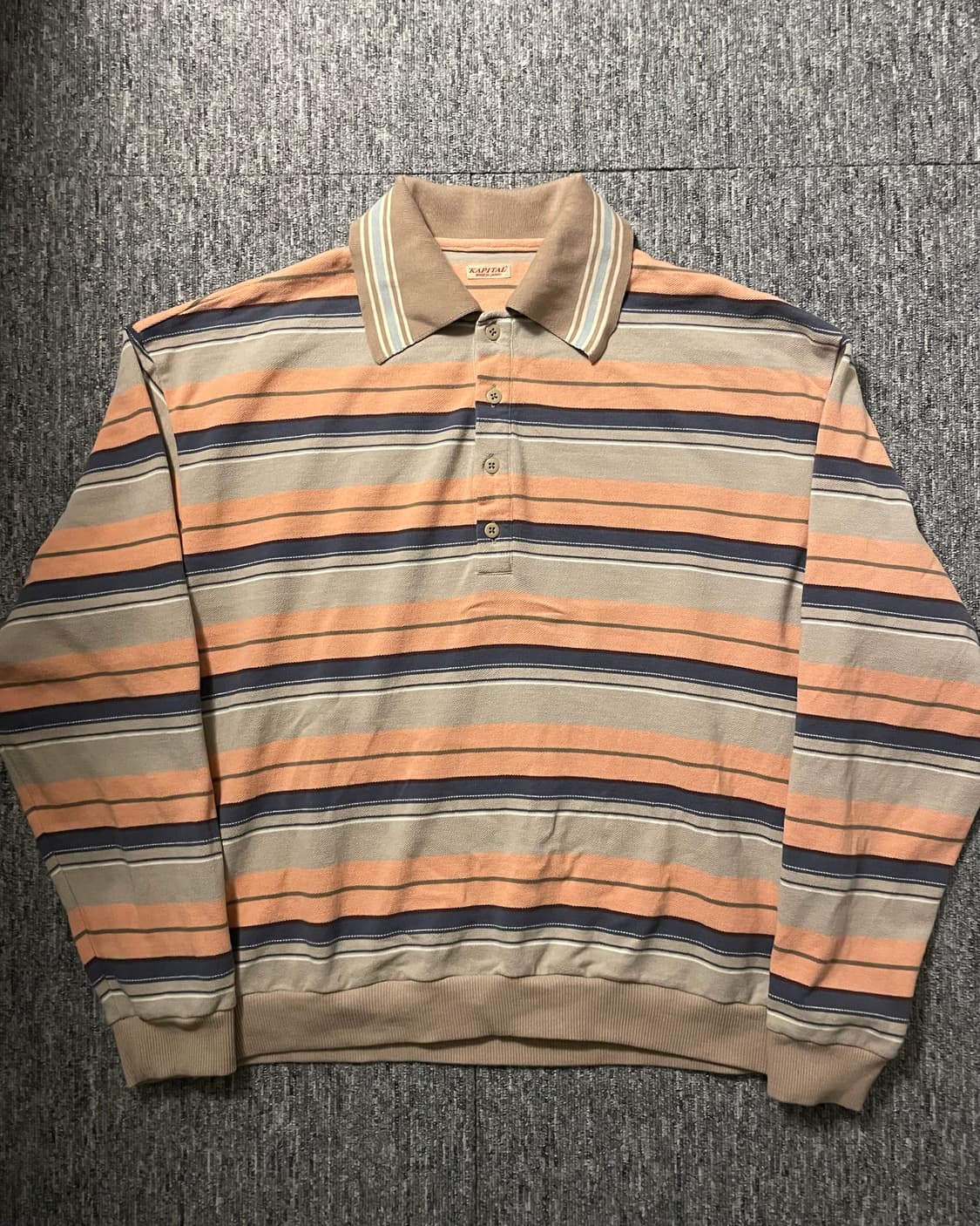 캐피탈 멀티 보더 레트로 폴로 셔츠 [4] 상품이미지3