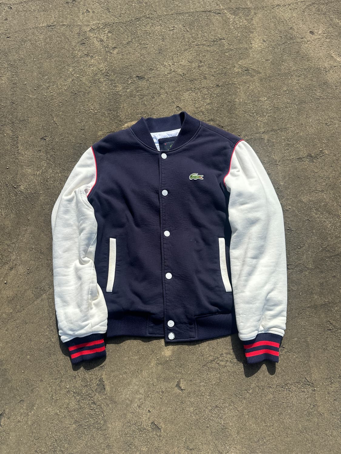 라코스테 네이비 베이스볼 바시티 자켓 상품이미지1
