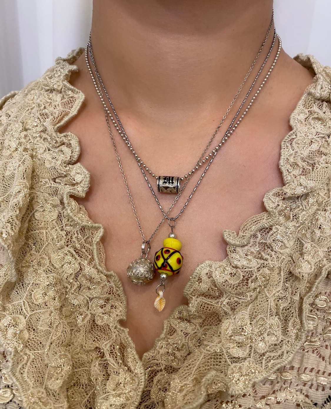 七寶 m cylinder 925silver neckla 상품이미지6