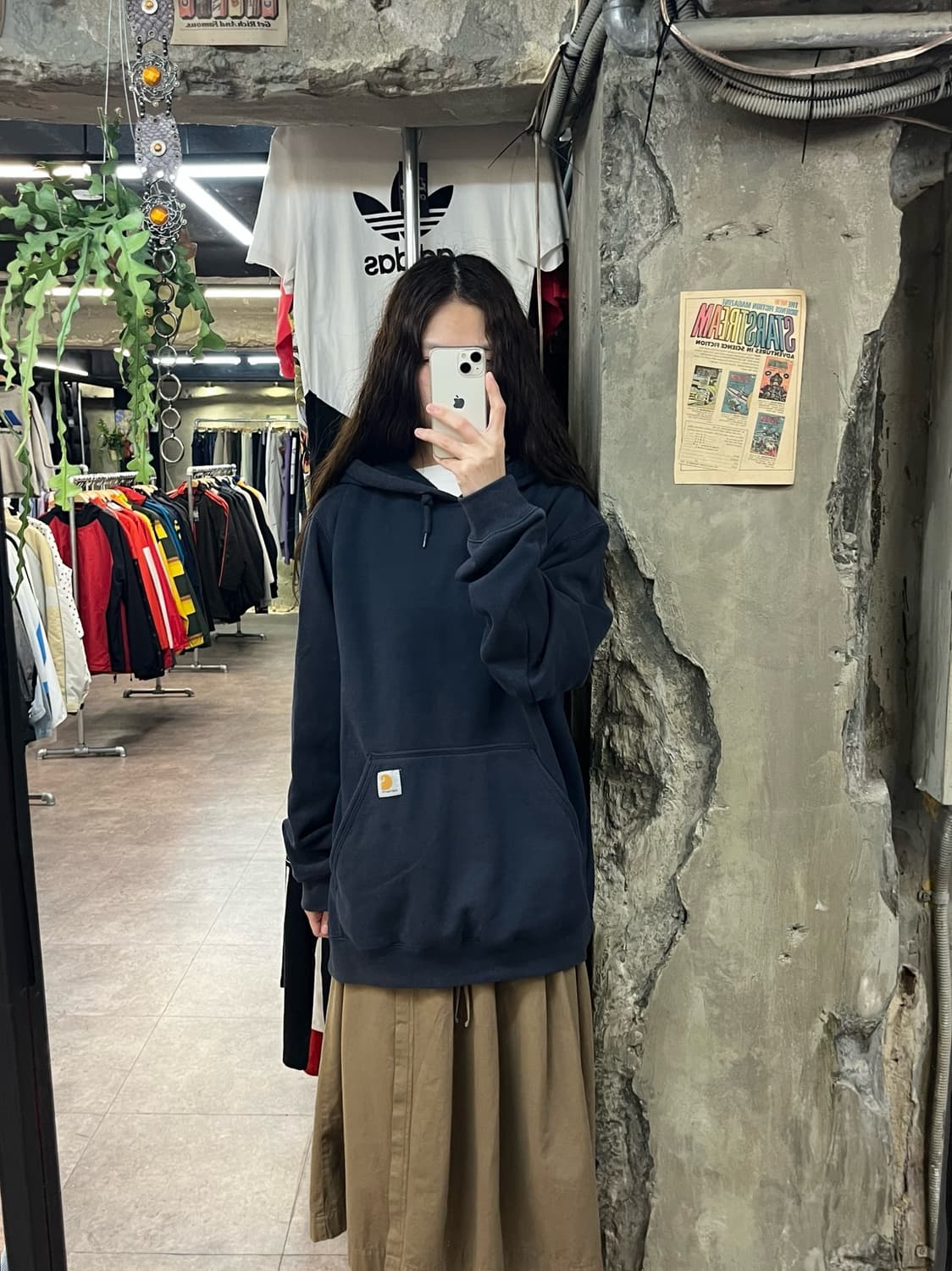 칼하트 후드티 네이비 M #csz1844 상품이미지2