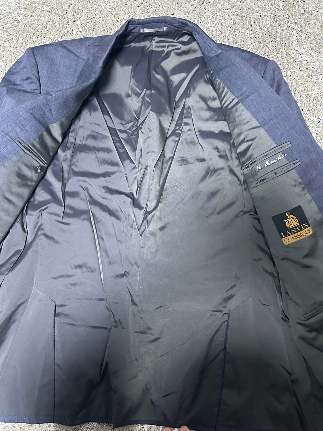 일제 랑방 울 블레이저 사이즈 105~110 상품이미지6