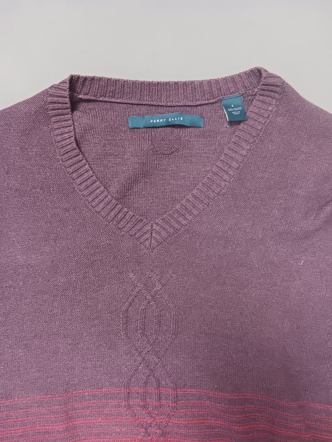 [L] 페리엘리스 그라데이션 브이넥 니트 상품이미지2