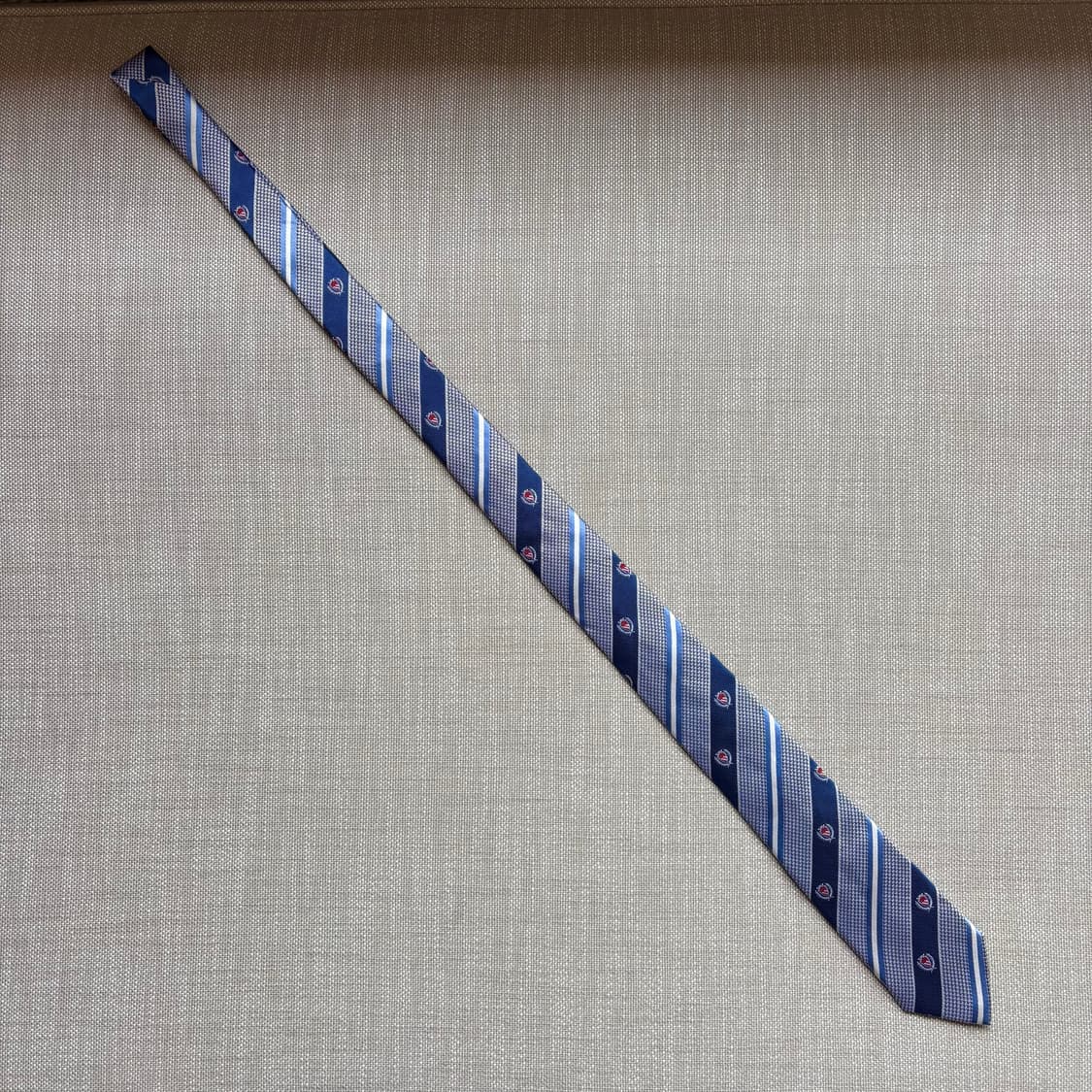 90s 폴로 랄프로렌 쉴드 레지멘탈 실크 타이 상품이미지4