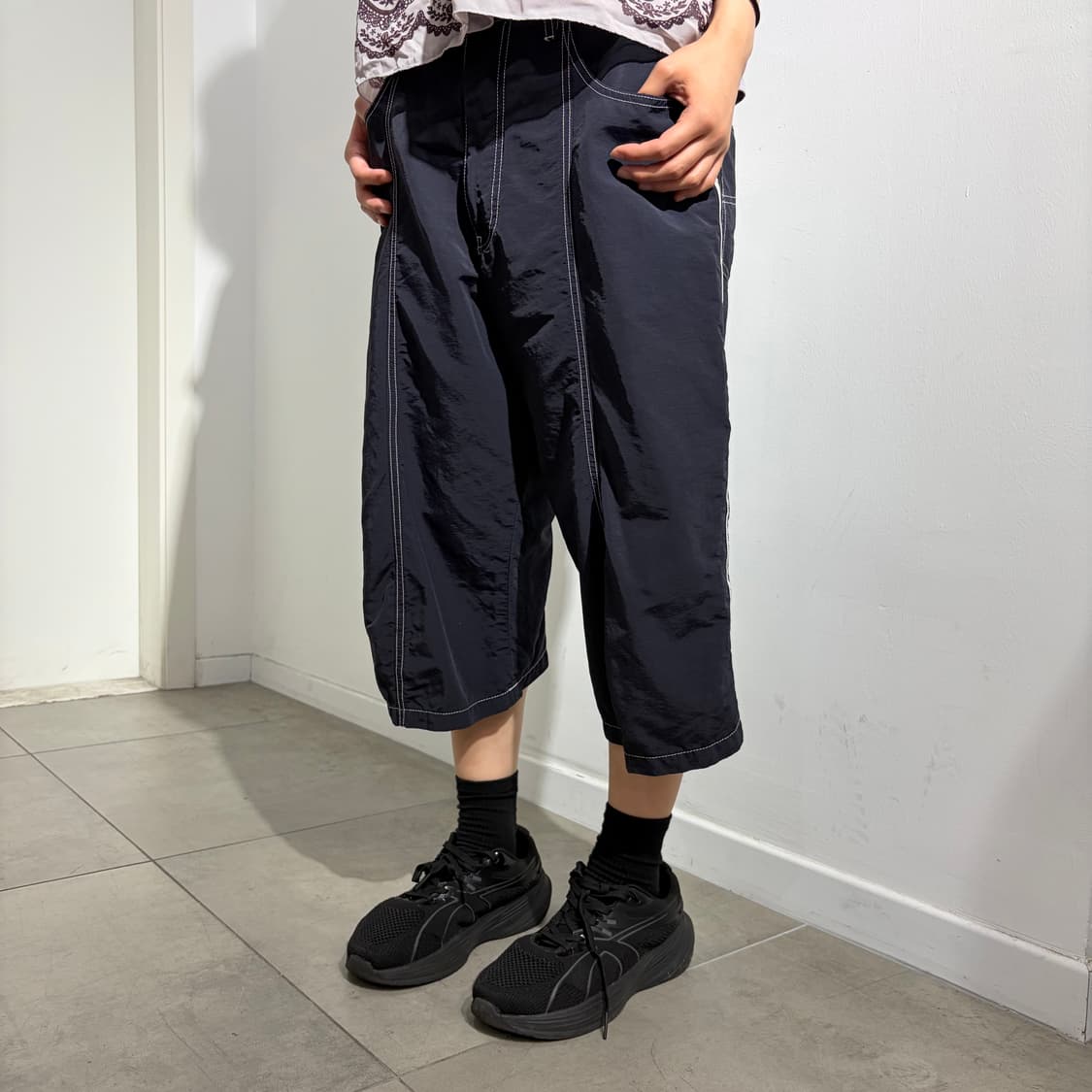 Armani Jeans 나일론 카프리 팬츠 반바지 상품이미지3