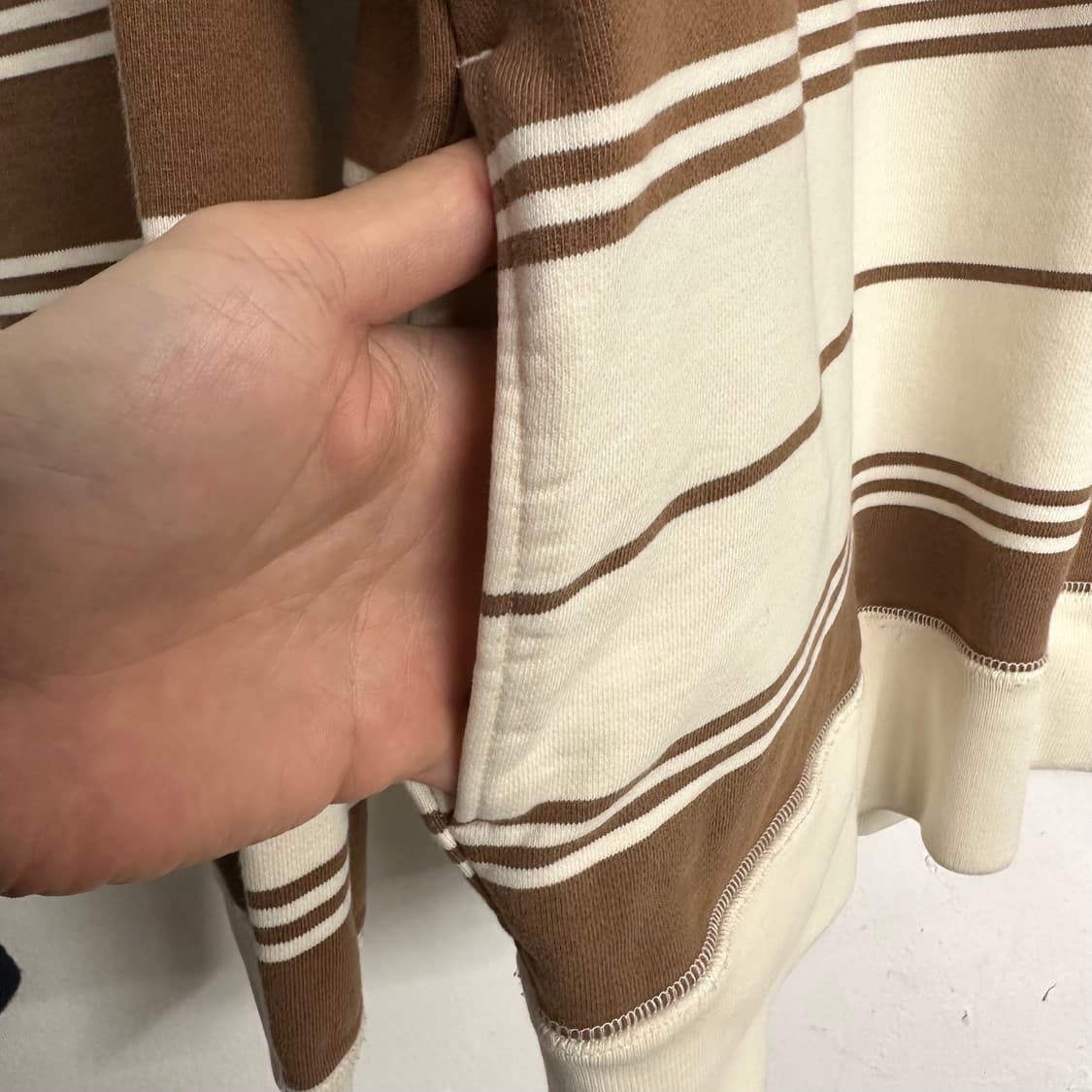 2016FW 슈프림 스트라이프 클래식로고 후드 상품이미지6