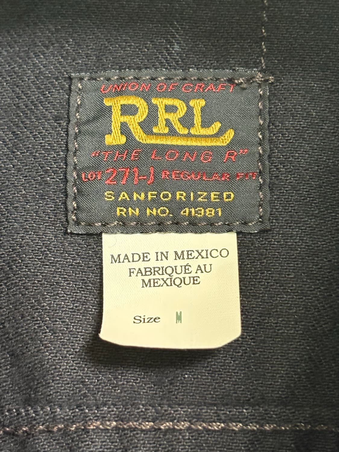 더블알엘 rrl lot271 블랙 m 멕시코산 상품이미지3