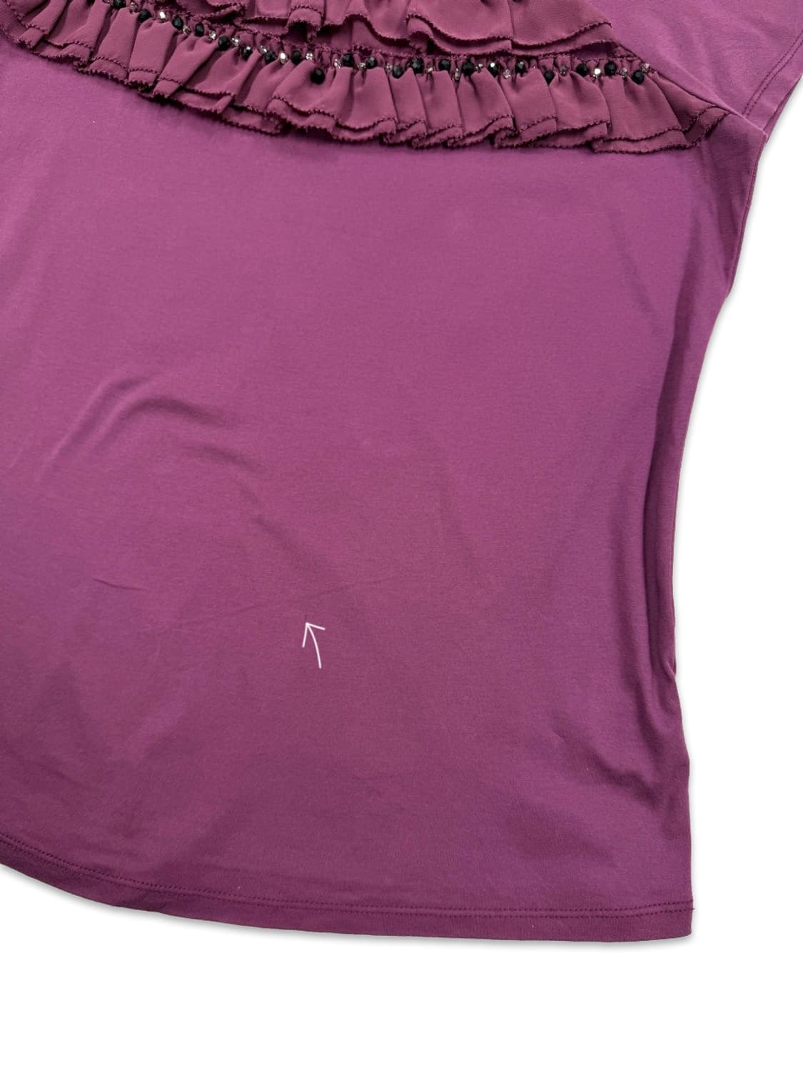 빈티지 EMMA JAMES 바이올렛 레이스 비즈 블라우스 상품이미지4