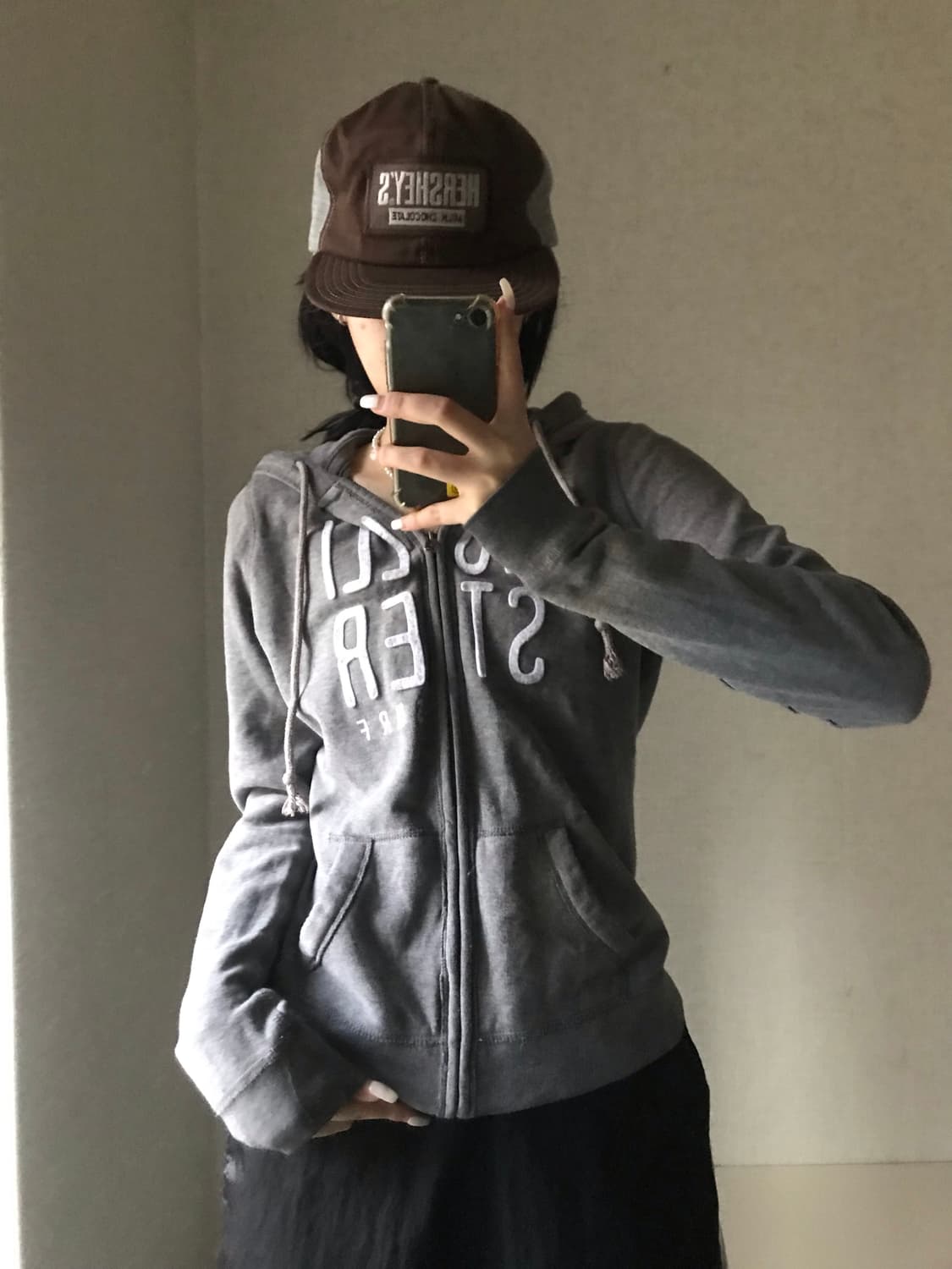 홀리스터 그레이 후드집업 상품이미지1