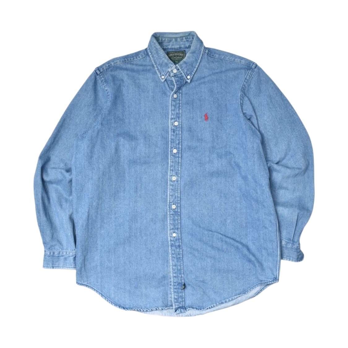 90s RRL 전신 폴로 랄프로렌 컨트리 데님셔츠 청남방 상품이미지2