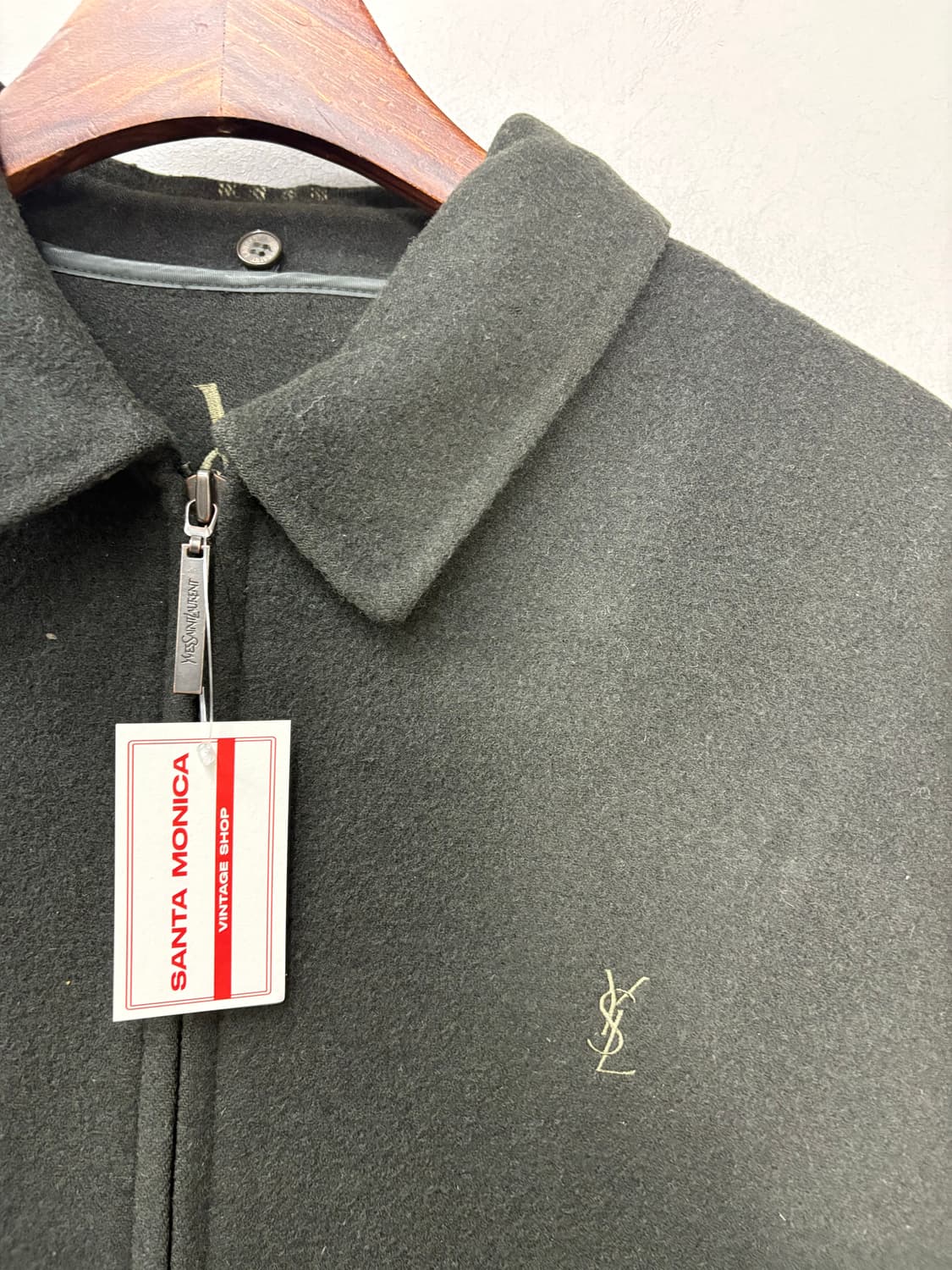 입생로랑 블랙 울 집업 자켓 A3210 상품이미지3